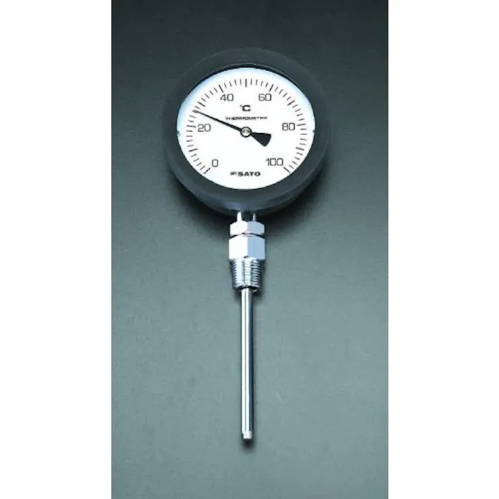 佐藤計量器製作所 バイメタル式温度計 0-200℃/150mm EA727AA-68 4518340148406【別送品】