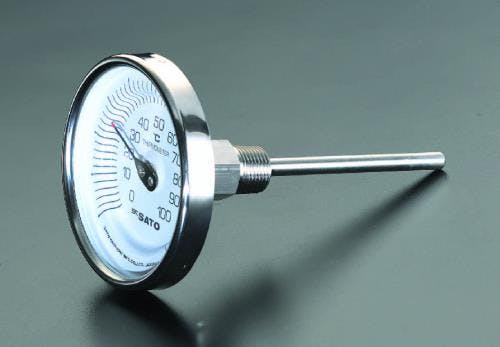 佐藤計量器製作所 バイメタル式温度計 -30-50℃/60mm EA727AB-1 4518340148451【別送品】