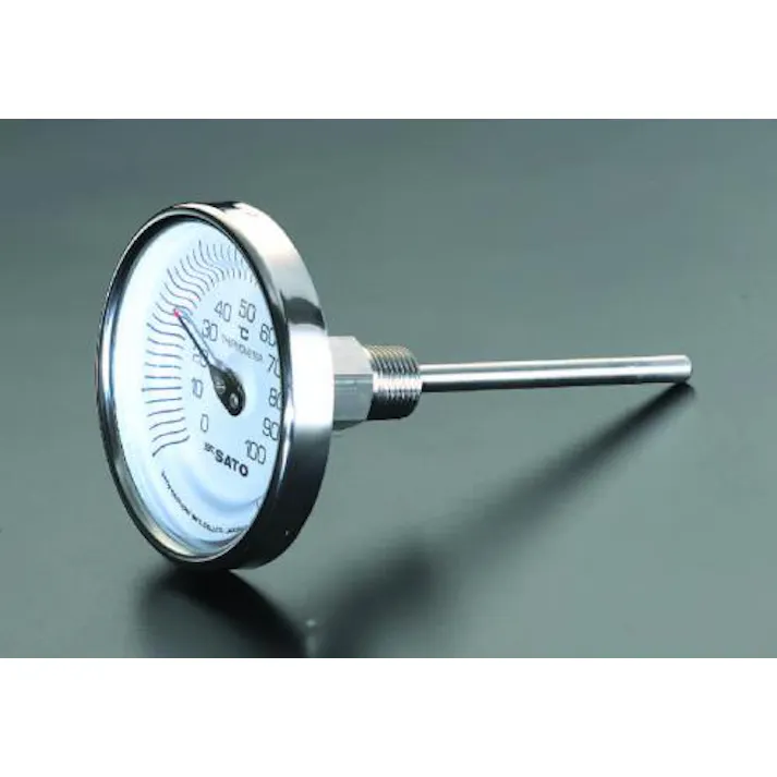 佐藤計量器製作所 0-200℃/150mm バイメタル式温度計 EA727AB-18 4518340149571(CDC)【別送品】