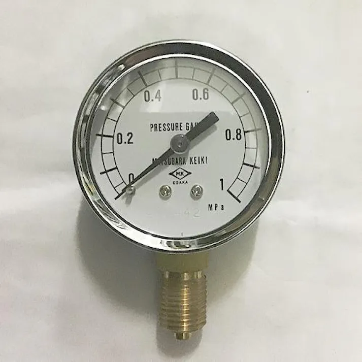 ESCO G 1/4"/ 50mm/0-1.0MPa 圧力計 EA729BA-10 4518340151895(CDC)【別送品】