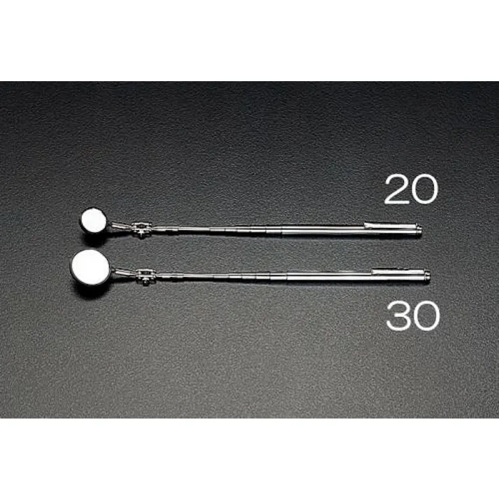 点検ミラー(伸縮型/2倍) φ30/200-690mm EA724RB-30 4518340154032【別送品】