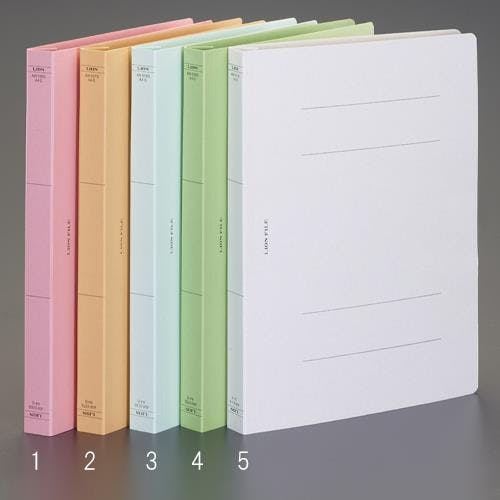 ライオン事務器(LION) フラットファイル(緑/5枚) A4 EA762CD-4 4518340209381【別送品】