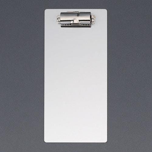 クリップボード(アルミ製) 100x220mm/伝票サイズ EA762DA-5 4518340253087【別送品】