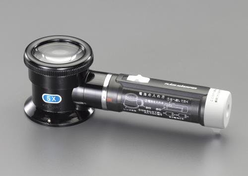 ルーペ(ライト付) x5.0/50mm EA756AG-8A 4518340289482【別送品】