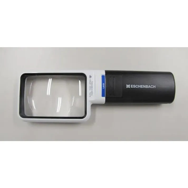 エッシェンバッハ光学 ルーペ(LEDライト付・角形) x3.5/75x50mm EA756C-30 4518340366022【別送品】