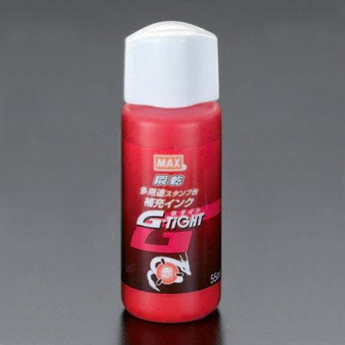 マックス(MAX) 多目的スタンプインク [赤] 55ml EA762AE-112 4518340406155【別送品】