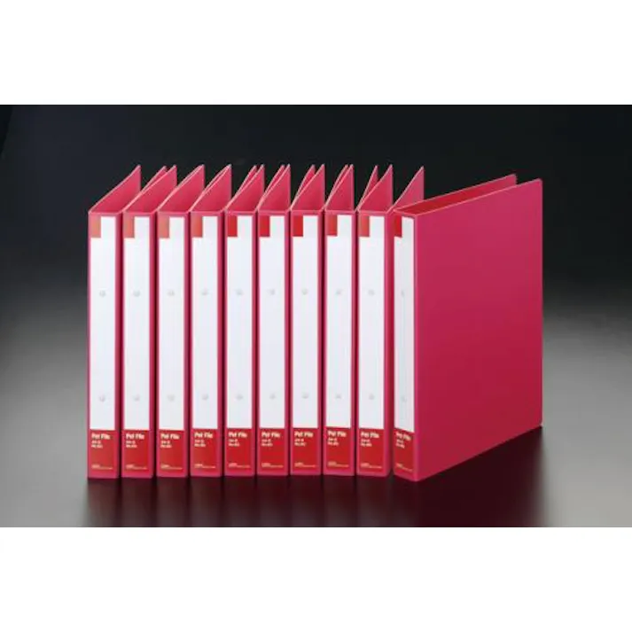 ライオン事務器(LION) A4/S型 リングファイル(赤/10冊) EA762CM-21 4518340408562(CDC)【別送品】