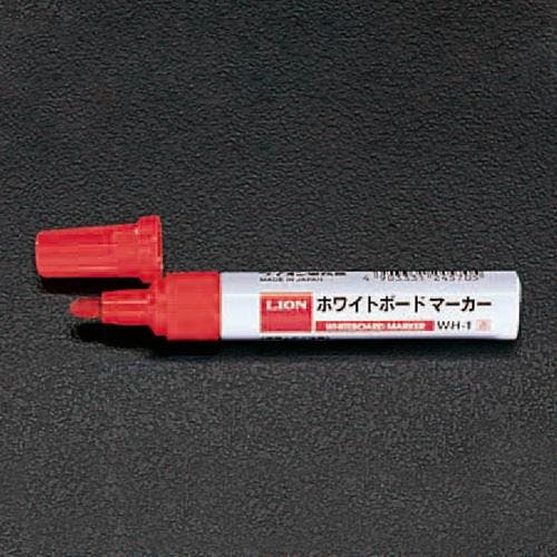 ライオン事務器(LION) ホワイトボードマーカー(10本) [赤] EA765LA-11 4518340410213【別送品】