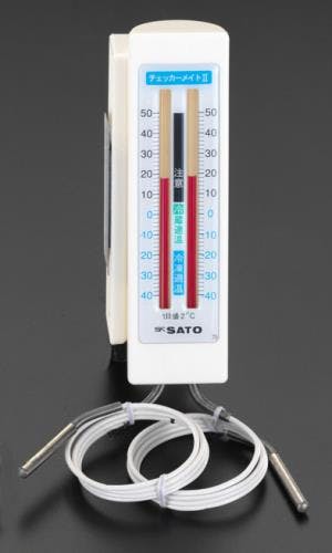 佐藤計量器製作所 冷蔵庫温度計 -40℃～50℃ EA722CB-10A 4518340424180【別送品】