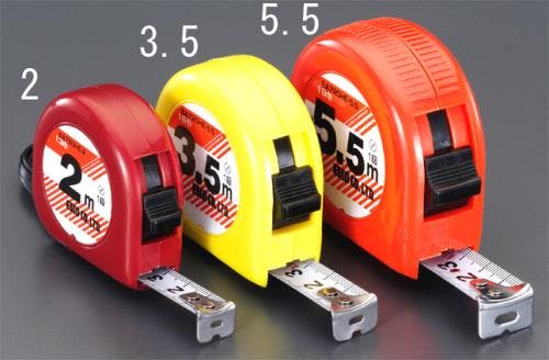 TAJIMA HiLock-25 ポケットルーラー 5m 4個セット 剛厚G 25mm幅5.0m