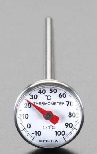 エンペックス気象計(EMPEX) バイメタル温度計 -10℃～100℃ EA722CA-40 4518340446601【別送品】