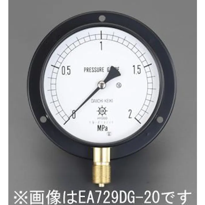 ESCO G 3/8"/100mm/0-3.0MPa つば付圧力計 EA729DH-30 4518340631526(CDC)【別送品】