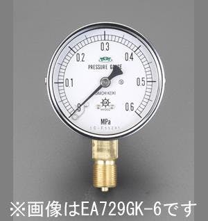 圧力計(耐脈動圧形) 75mm/0-2.0MPa EA729GL-20 4518340643055【別送品