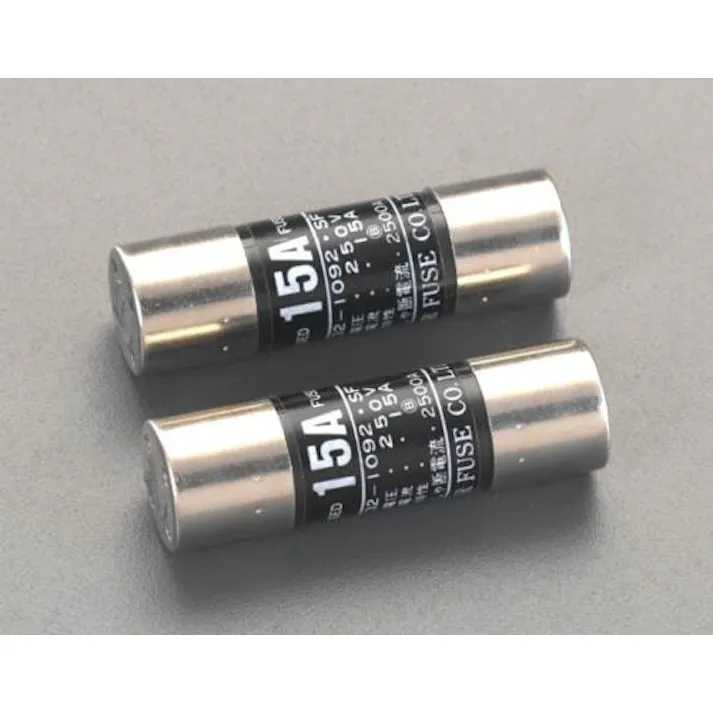 ESCO 250Vx 50A/φ20mm 筒型エンクロヒューズ(2本) EA758ZV-10 4518340660755(CDC)【別送品】
