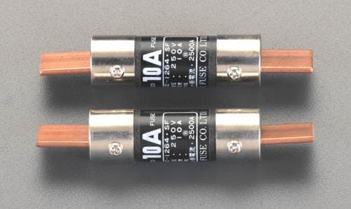 筒型エンクロヒューズ(刃型/2本) 250Vx60A EA758ZV-29 4518340660878【別送品】