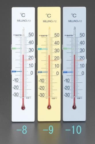 佐藤計量器製作所 温度計(白) 50x25mm EA728GA-8 4518340662131【別送品】