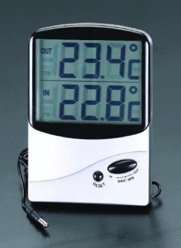 最高・最低温度計(デジタル) [室内・室外] EA728AC-15 4518340828100【別送品】