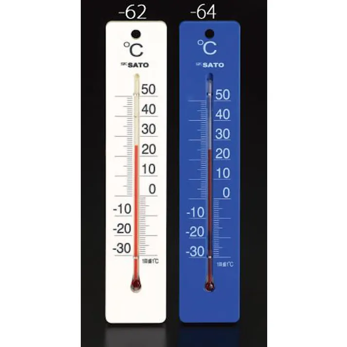 佐藤計量器製作所 250x50mm 温度計(白) EA728G-62 4518340842045(CDC)【別送品】