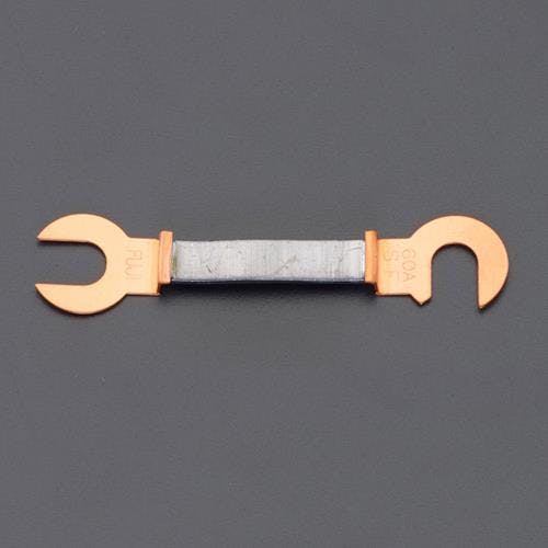 冨士端子工業 銅つめ付ヒューズ(2本) 60A/55mm EA758ZP-6 4518340863606【別送品】