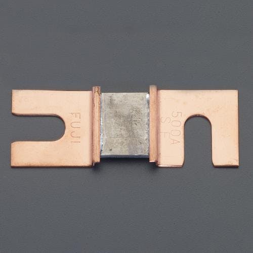 冨士端子工業 銅つめ付ヒューズ(2本) 500A/55mm EA758ZP-9A 4518340969667【別送品】