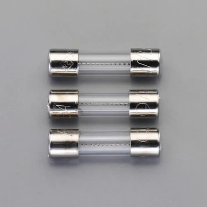 ESCO 125Vx 15A/φ6.4mm 管ヒューズ(セミタイムラグ型/3本 EA758ZY-315 4548745225334(CDC)【別送品】