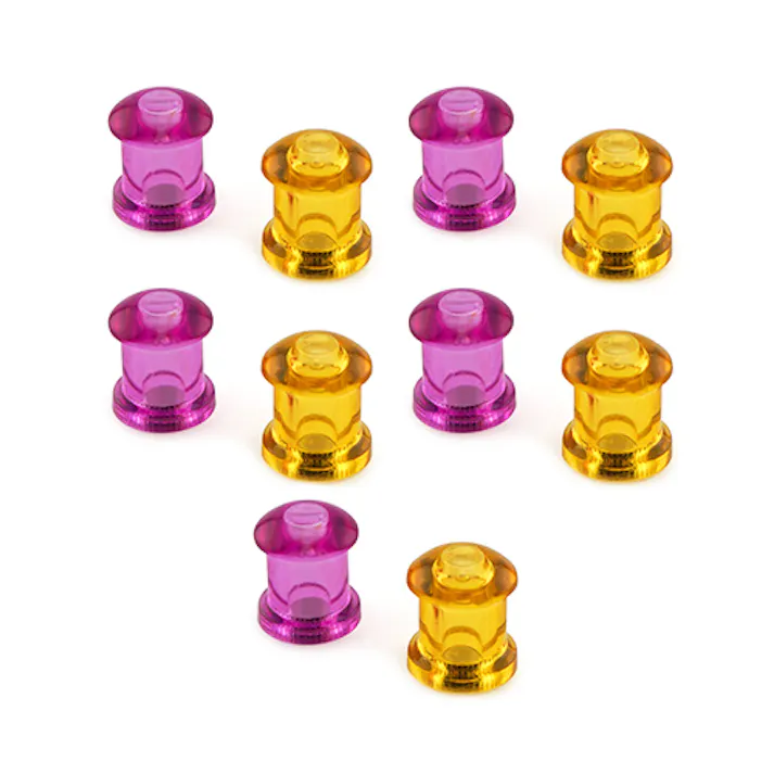 押しピン型マグネット(10個) φ14x17mm EA781GB-51 4548745282900【別送品】