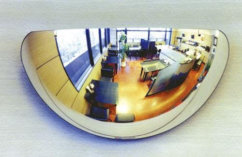 コミー(Komy) 曲面ミラー(壁面取付型・アクリル製) 665x340mm EA724ZK-6 4548745366051【別送品】