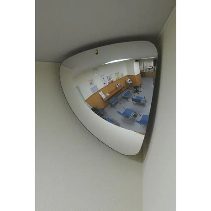 コミー(Komy) 曲面ミラー(コーナー型・アクリル製) 328x279x246mm EA724ZK-10 4548745366068【別送品】