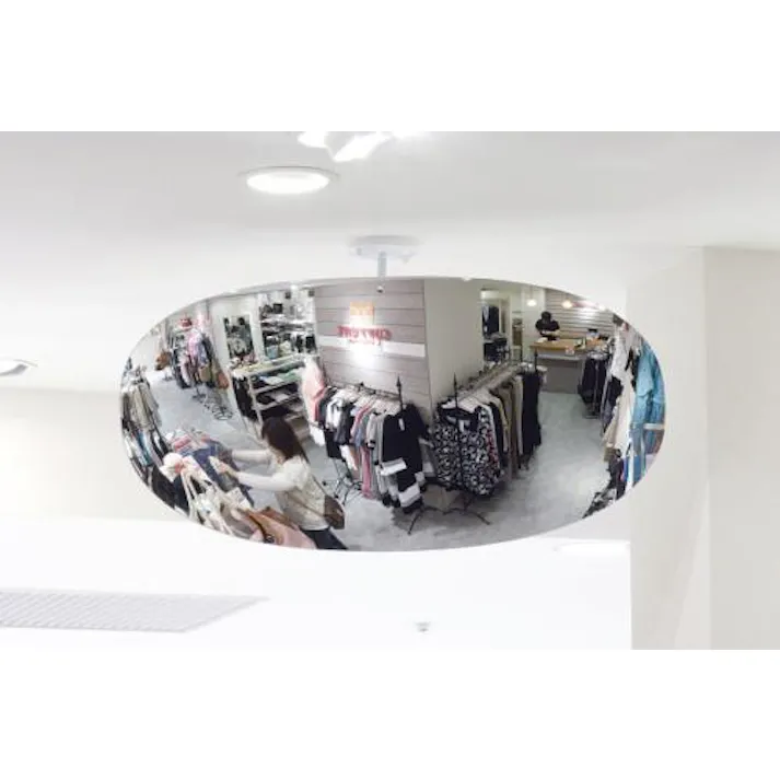 コミー(Komy) 凸面ミラー(オーバル型860R・アクリル製) 550x275mm EA724ZK-31 4548745366204【別送品】