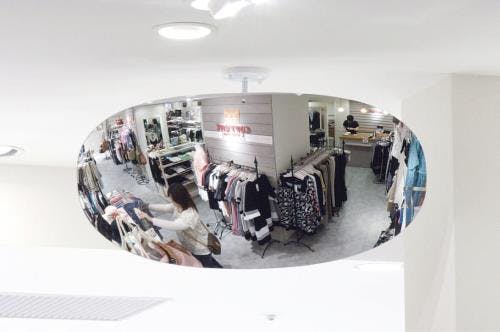 コミー(Komy) 凸面ミラー(オーバル型860R・アクリル製) 785x500mm EA724ZK-33 4548745366228【別送品】