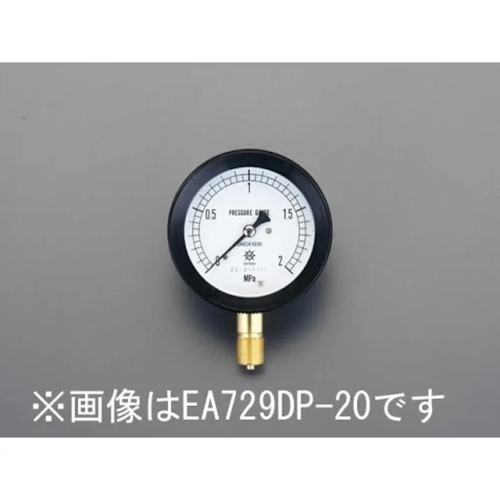 ESCO G 3/8"/100mm/0-1.6MPa 密閉型圧力計 EA729DR-16 4548745366990(CDC)【別送品】