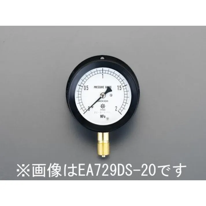 ESCO G 3/8"/100mm/0-0.4MPa 圧力計(つば付密閉) EA729DT-4 4548745367164(CDC)【別送品】