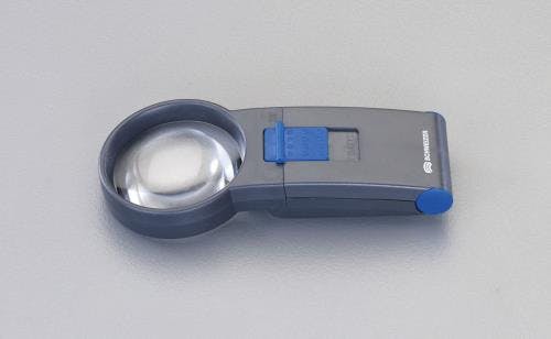 ハンドルーペ(LEDライト付) x4/70mm EA756DM-1 4548745368284【別送品】