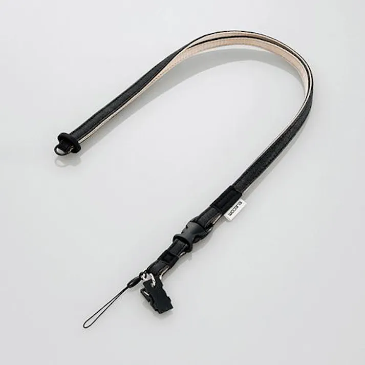 エレコム 570mm 携帯ストラップ(黒) EA761HJ-11 4548745491104(CDC)【別送品】