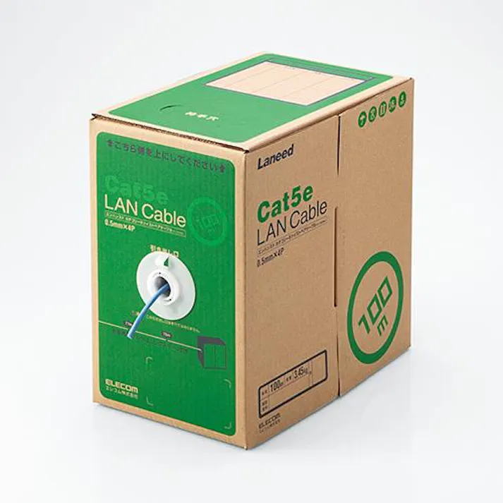 エレコム 100m LANケーブル(カテゴリー5準拠/ブルー) EA764BG-11 4548745491807(CDC)【別送品】