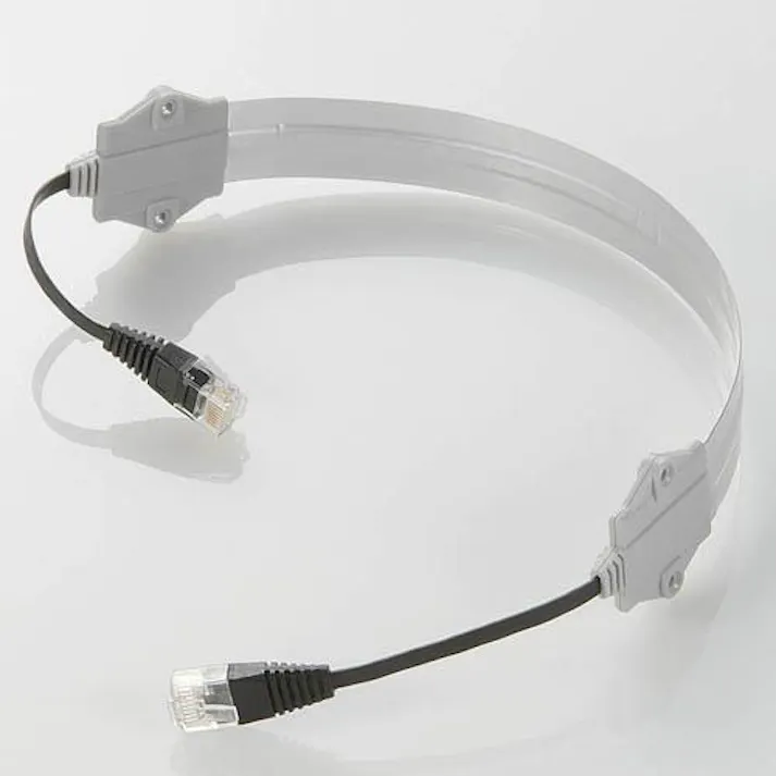 エレコム 500mm フラットLANケーブル(すきま用) EA764BF-200 4548745492323(CDC)【別送品】