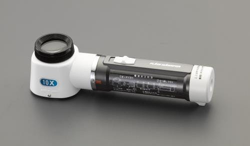 池田レンズ工業 ハンドルーペ(LEDライト付) x10.0/30mm EA756FD-4 4548745710106【別送品】