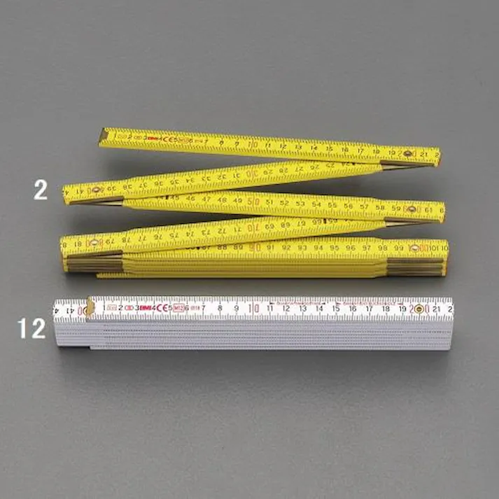 ESCO 16mmx2.0m 折れ尺(木製) EA720GR-2 4548745765380(CDC)【別送品】