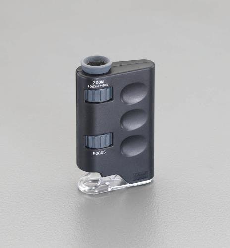 マイクロスコープ(ライト付) x60～x100 EA755AG-1 4548745772487【別送品】