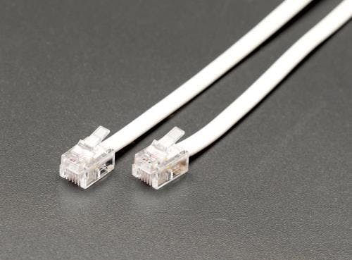 ミヨシ モジュラーコード(6極4芯) 0.5m EA764CA-0.5 4548745783209【別送品】