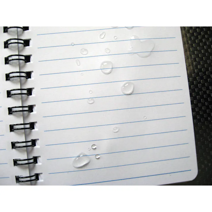 撥水ペーパーメモ帳(黒/1冊) B7判/7mmx16行 EA762G-123 4548745827774【別送品】