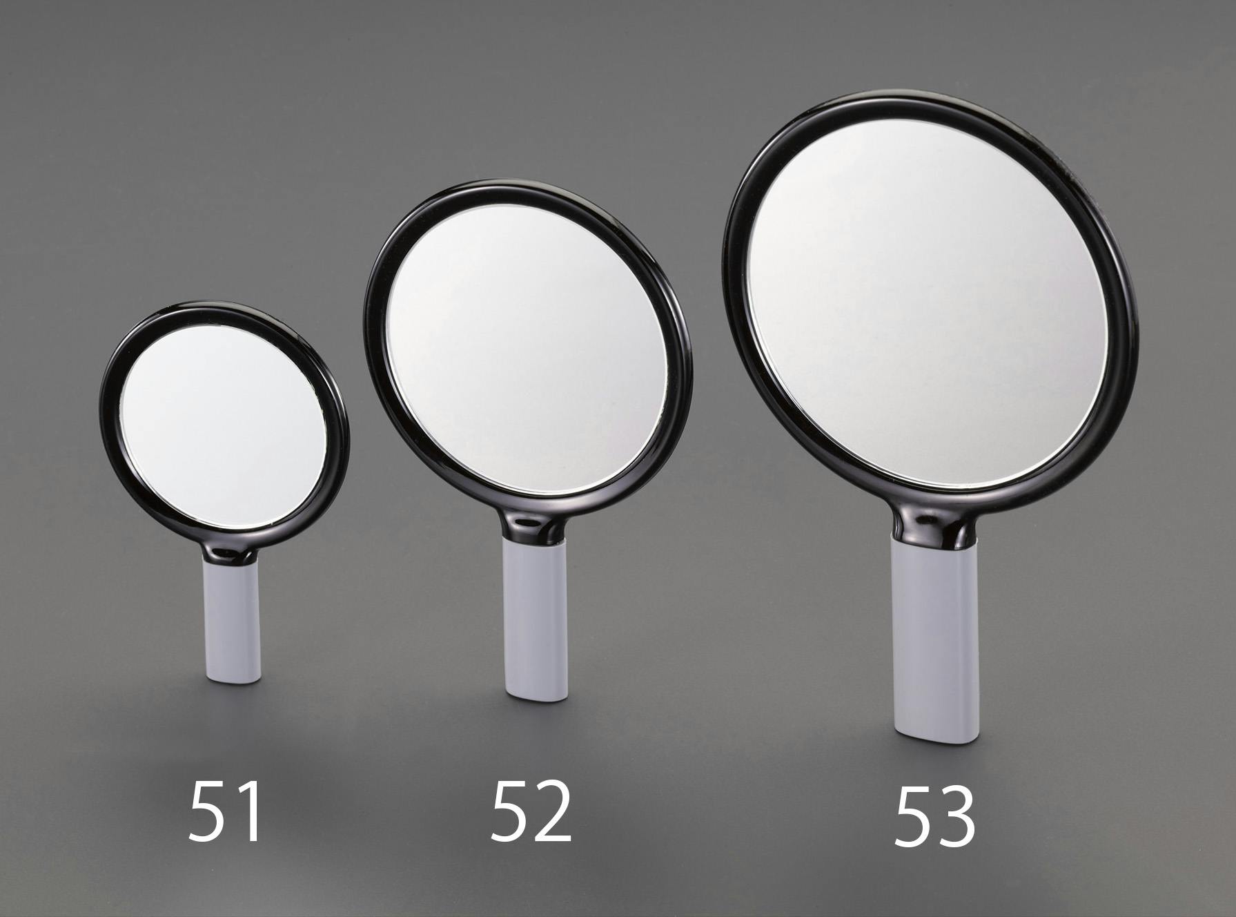 ハンドミラー φ72mm EA724YG-51 4548745860610【別送品】 | 保安用品