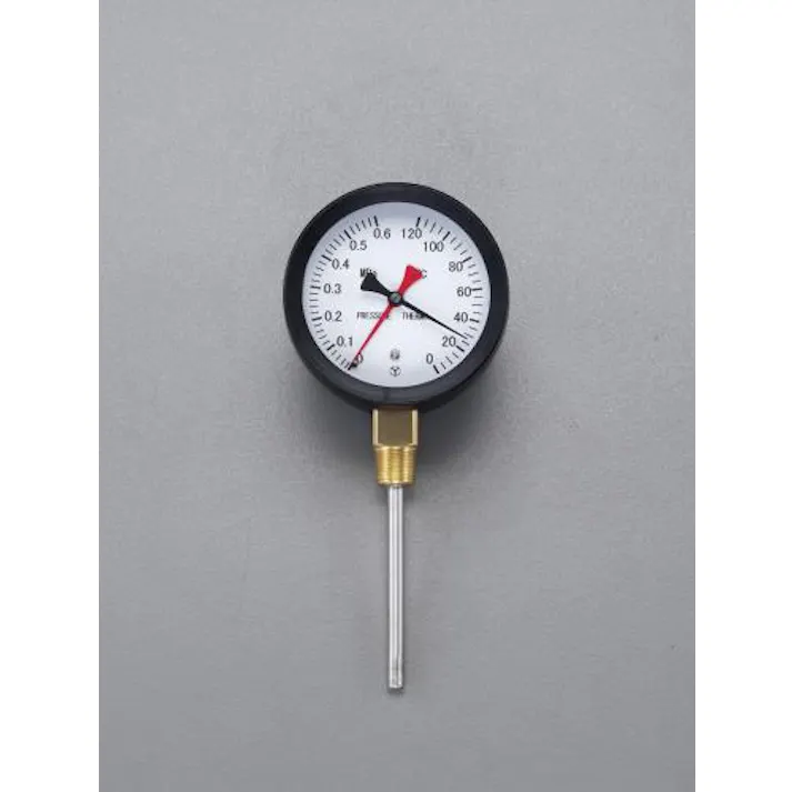 ESCO 0- 120℃/0-0.3MPa/φ 88mm 水高計(立型) EA729PA-11 4548745923124(CDC)【別送品】