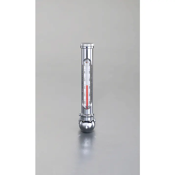 温度計・丸型保護枠付(L型) -20-50℃/150mm EA727AD-13 4548745926248【別送品】