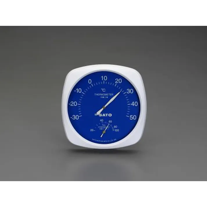 佐藤計量器製作所 180x180x35mm 温度・湿度計 EA728EB-27 4548745953978(CDC)【別送品】