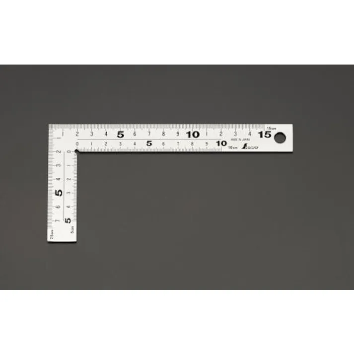 シンワ測定 75x150mm 厚手幅広シルバー曲尺 EA720YV-1 4550061014240(CDC)【別送品】