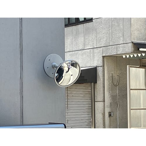 凸面ミラー(黒) φ148mm EA724Z-27 4550061097106【別送品】 | 保安用品