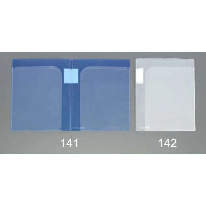 セキセイ(sedia) A4/320x237mm ポケットホルダー(2ポケット/青) EA762CB-141 4550061156360(CDC)【別送品】