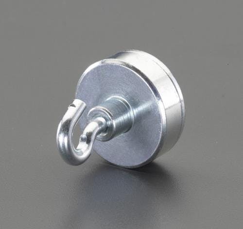 ESCO φ10x4.5mm/ 25N 強力マグネット(フック付) EA781EX-1