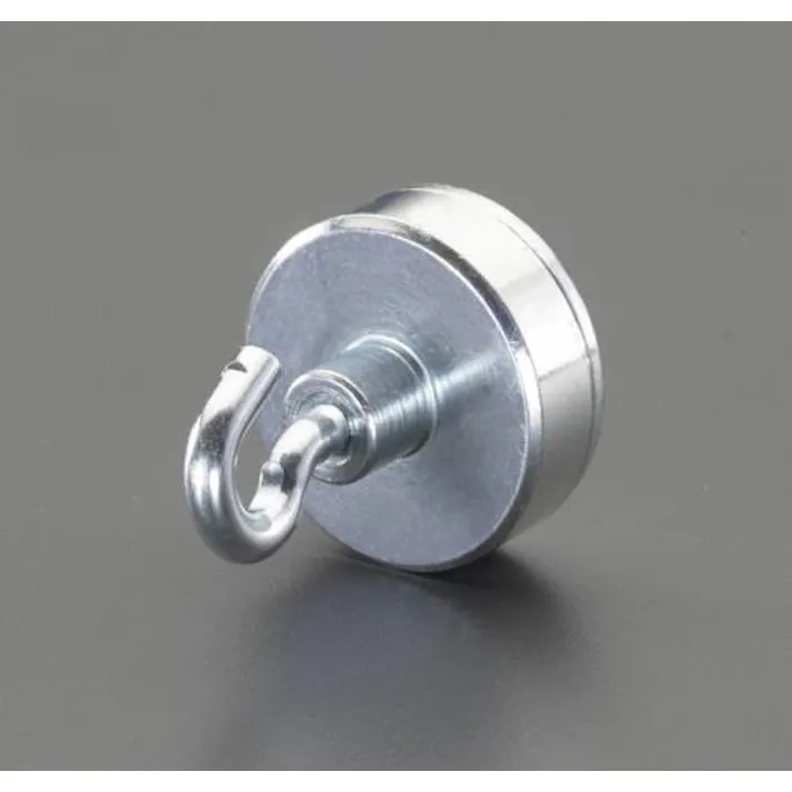 ESCO φ32x7.0mm/343N 強力マグネット(フック付) EA781EX-6 4550061163818(CDC)【別送品】